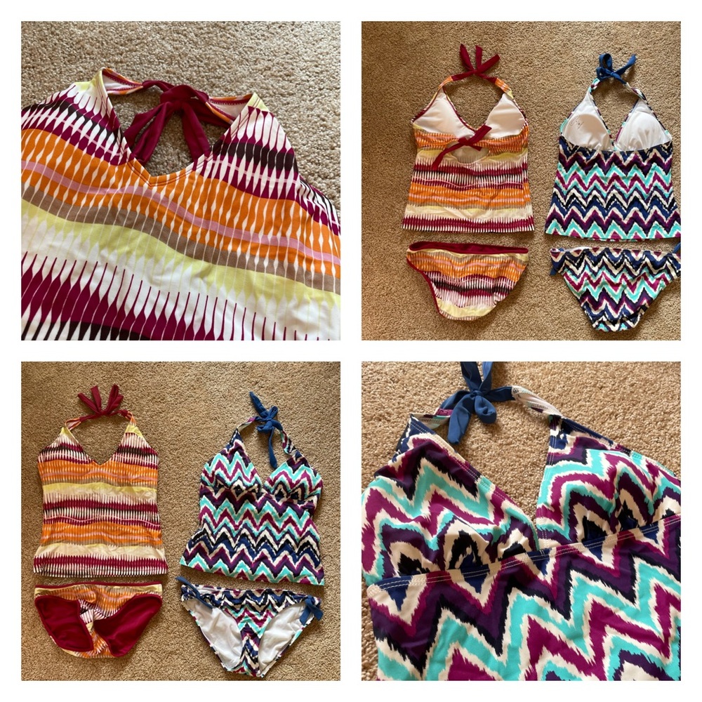 2 Athleta tankini swim suits